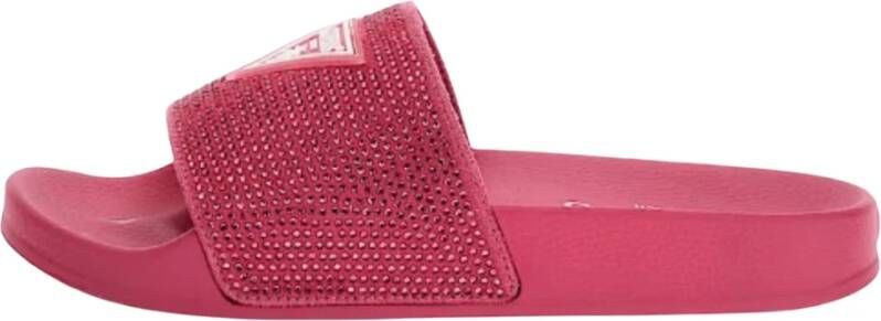 Guess Strandslippers met voorste driehoekslogo