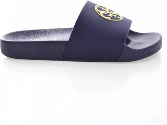 Guess Teenslippers & Sliders Blauw Dames