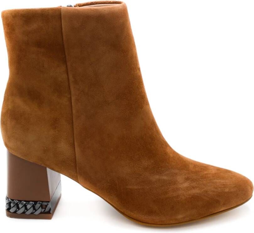 Guess Stijlvolle Fiddle Enkellaarzen Brown Dames - Foto 3