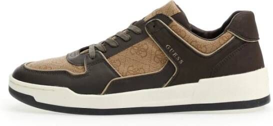 Guess Vicenza Sneakers voor Heren Bruin Heren