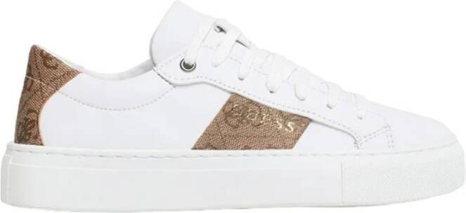 Guess Witte Casual Synthetische Sneakers voor Vrouwen White Dames