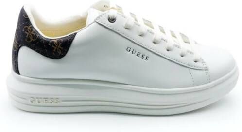 Guess Fl7Cmrfal12 Sneaker Wit Bruin 6cm Platform Meerkleurig Dames - Foto 16