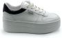 Guess Witte en zwarte leren schoenen met logo details White Dames - Thumbnail 4