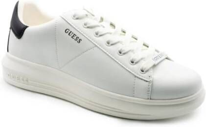 Guess Heren Vibo Carryover leren sneakers White Heren