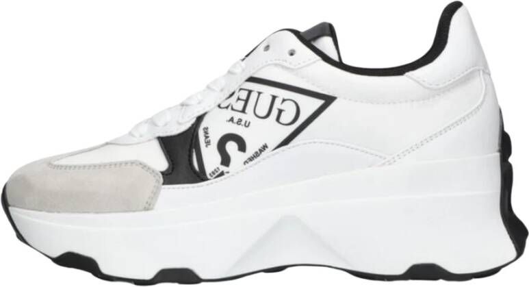 Guess Witte Lage Top Sneakers Calebb White Dames