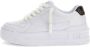 Guess Witte Leren Sneakers met Verhoogde Rubberen Zool White Dames - Thumbnail 1
