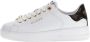 Guess Witte Leren Sneakers met Gouden Logo White Dames - Thumbnail 2