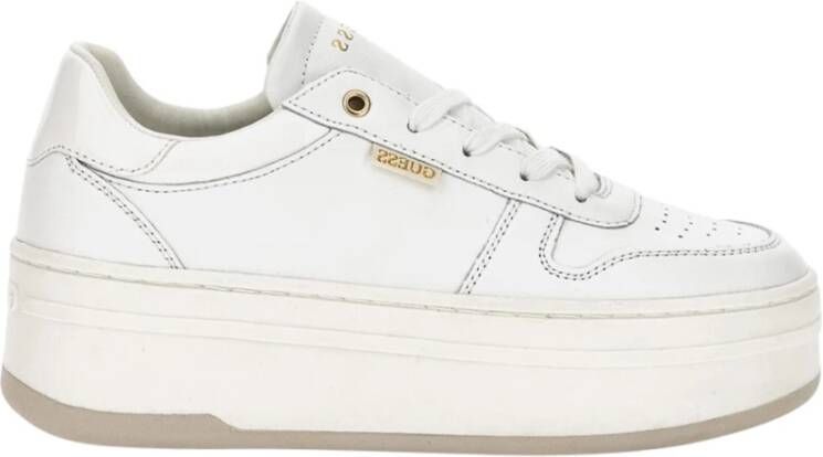 Guess Witte Leren Sneakers voor Dames White Dames - Foto 3