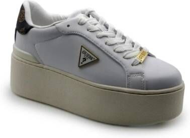 Guess Witte PU Sneakers Flpwllele12 White Dames