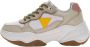 Guess Witte Runner Sneakers met Suède Details - Thumbnail 1