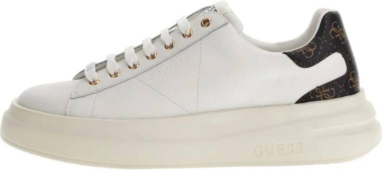 Guess Witte sportiee sneakers oor heren White Heren