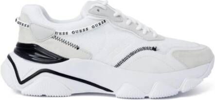 Guess Witte Sportieve Vetersneakers