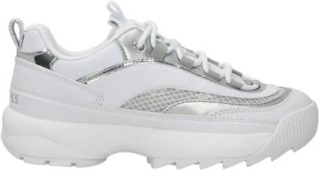 Guess Witte Veterschoenen met Logo Detail