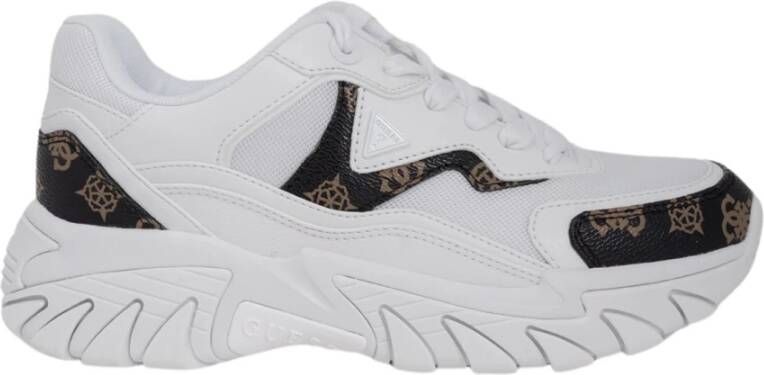 Guess Witte Veterschoenen voor Vrouwen White Dames