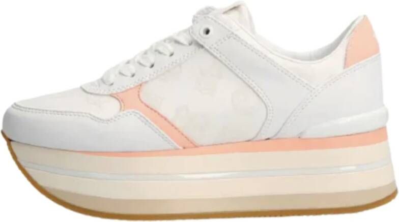 Guess Witte Peach Wedge Sneaker Hindle Ds22Gu40 Fl5Hidele12 White Dames - Foto 2