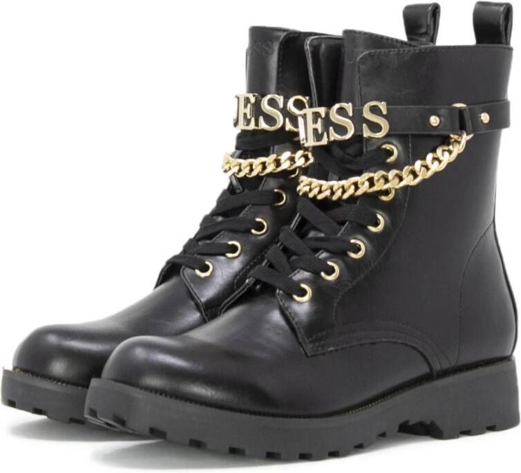 GUESS Nina Veterboots Laarzen Met Veters Dames Zwart - Foto 4