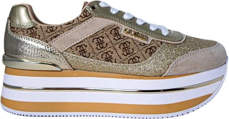 Guess Womens Sneakers Beige Dames