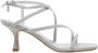 Guess Zilveren Glitter Vierkante Neus Sandalen Gray Dames - Thumbnail 15