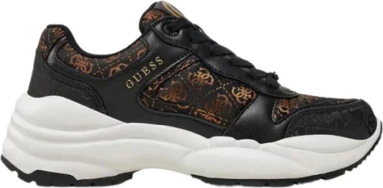 Guess Zwart Bruin Sneakers Samnie Flfsam