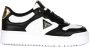 Guess Zwart Wit Kunstleren Sneakers - Thumbnail 2