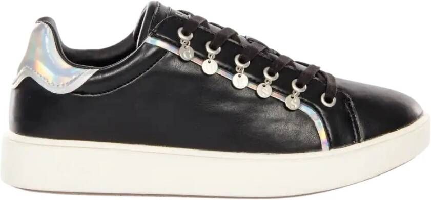 Guess Zwarte Basket Sneakers Black Dames