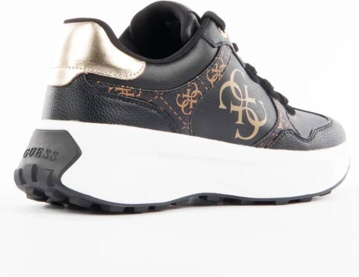 Guess Zwarte Basket Sneakers voor Vrouwen
