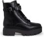 Guess Zwarte Veters Polyurethaan Laarzen Black Dames - Thumbnail 3