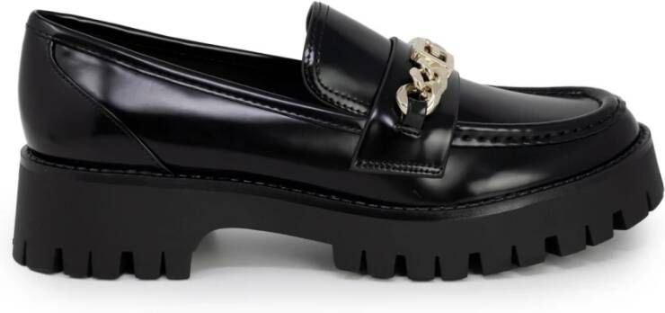 Guess Zwarte Effen Instap Rubberen Schoenen Black Dames