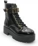 Guess Zwarte Veters Polyurethaan Laarzen Black Dames - Thumbnail 32