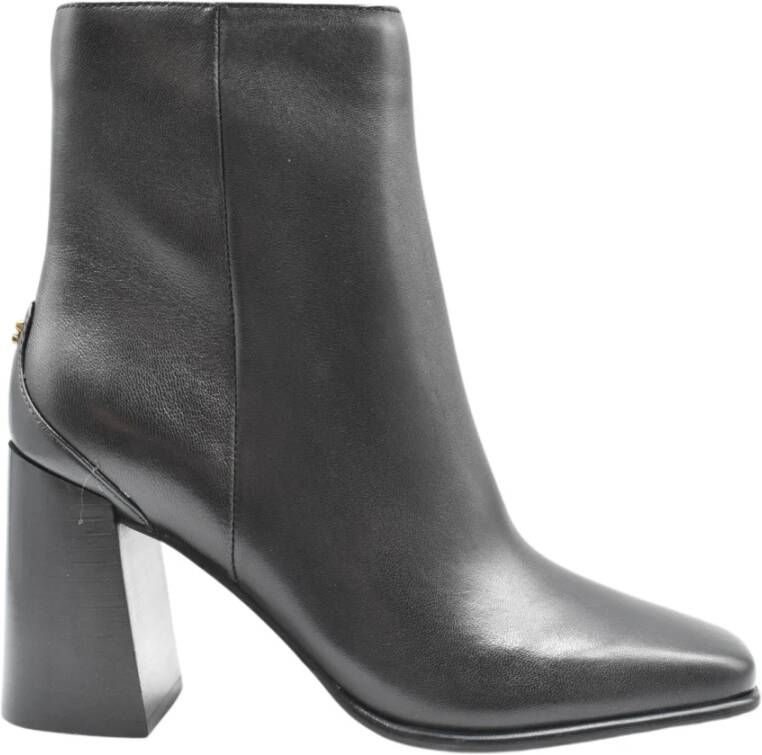 Guess Zwarte leren platte schoenen Black Dames