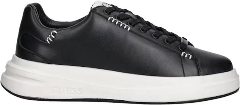 Guess Zwarte Leren Sneakers Sportschoenen
