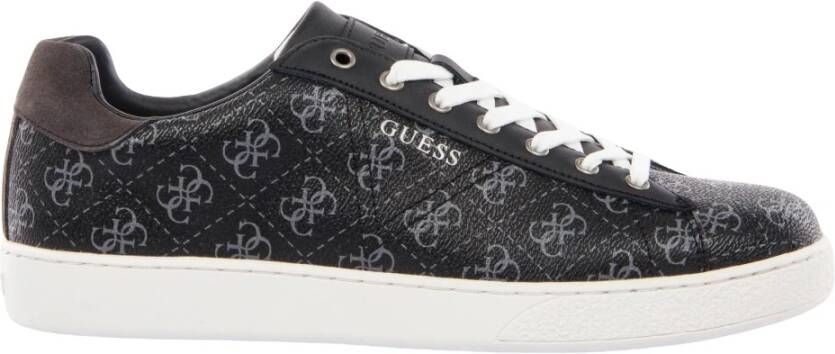 Guess Zwarte Logo 4G Lage Sneakers