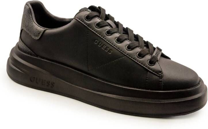 Guess Zwarte PU Sneakers Fmpviblea12 Black Heren