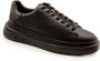 Guess Zwarte leren sneakers Elba model Black Dames - Thumbnail 7