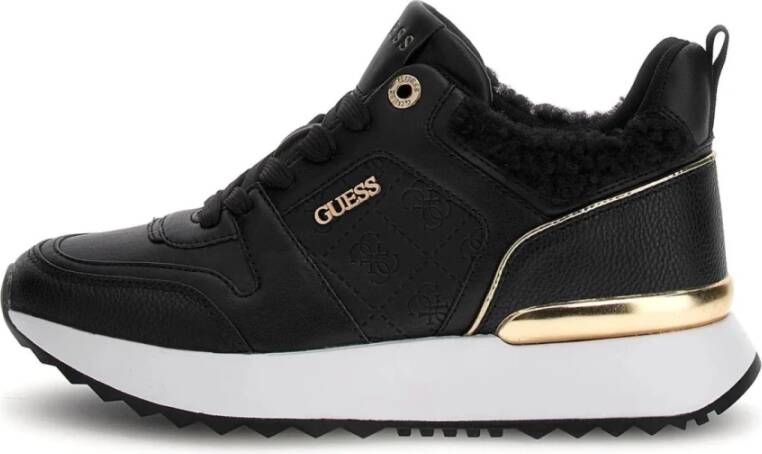 Guess Zwarte sneakers voor actieve dames Black Dames