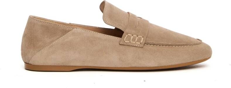 Guglielmo Rotta Beige Suède Loafer 5540