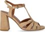 Guglielmo Rotta Sandalen Jersey Beige Heeled Sandal in bruin - Thumbnail 1