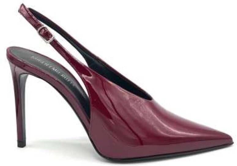 Guglielmo Rotta Bourgondisch Lakleren Slingback Hakken