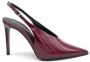 Guglielmo Rotta Bourgondisch Lakleren Slingback Hakken - Thumbnail 1