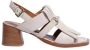 Guglielmo Rotta Elegante Leren Sandaal met Franjes White Dames - Thumbnail 1
