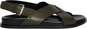 Guglielmo Rotta Flat Sandals Groen Dames