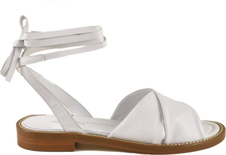 Guglielmo Rotta Flat Sandals White Dames