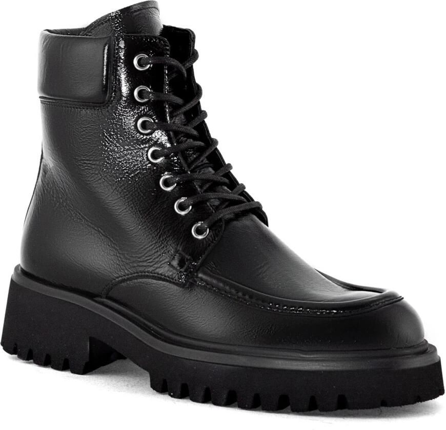 Guglielmo Rotta Zwarte leren veterschoenen