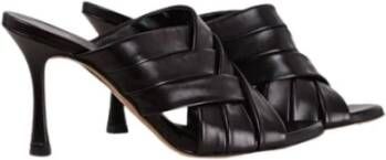 Guglielmo Rotta High Heel Sandals Camelie Nappa Black Zwart Dames