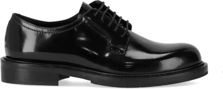 Guglielmo Rotta Loafers & ballerina schoenen Palma Black Lace Up in zwart