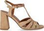 Guglielmo Rotta Sandalen Jersey Beige Heeled Sandal in bruin - Thumbnail 1