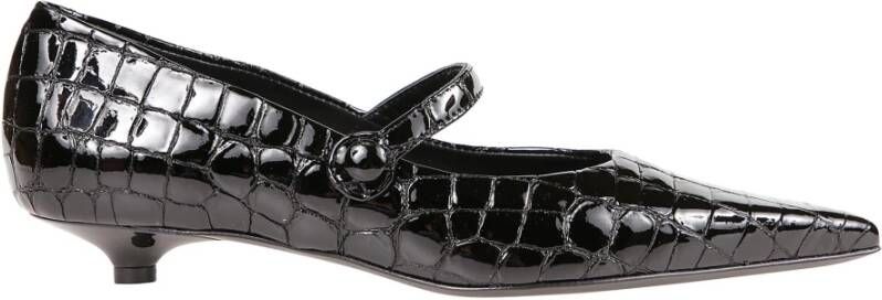 Roberto Cavalli Zwarte Leren Casual Trainers Sneakers Black Heren
