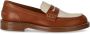 Guglielmo Rotta Tan lederen Pip Brown Loafer Brown Dames - Thumbnail 1