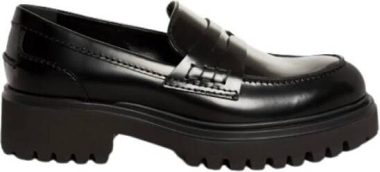 Guglielmo Rotta Zwarte Leren Mocassin