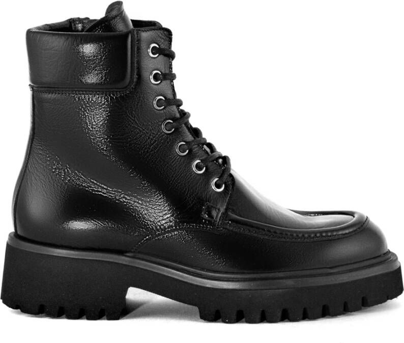 Guglielmo Rotta Zwarte leren veterschoenen